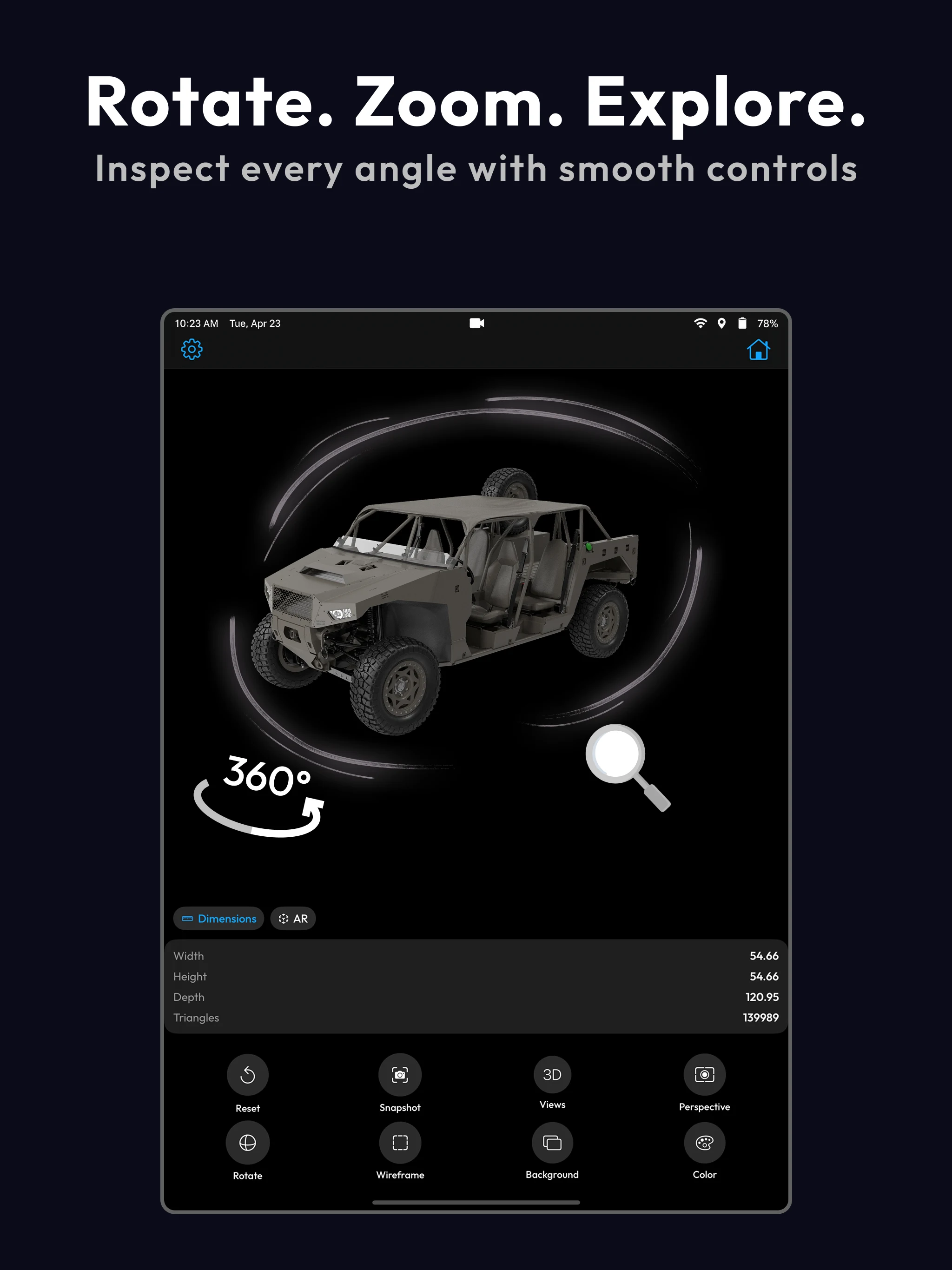 STL & 3D Model Viewer - Mes3D screenshot